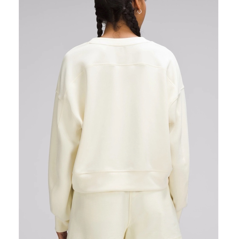 Lululemon Perfectly Oversized Crop Crew Softstreme Sweatshirt Sundance 10 NWT - Picture 2 of 10